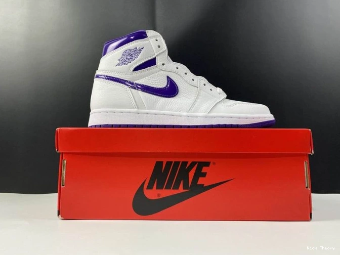 Kick Theory HIGH PURPLE COURT 1 AIR CD0461-151 JORDAN RETRO 0807